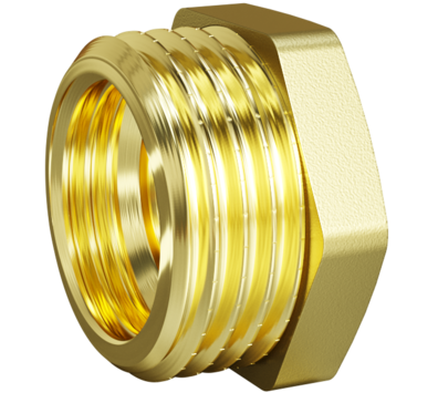 LD Pride Футорка DN15х10 (1/2" НР х 3/8" ВР) латунь