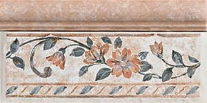 Del Conca Ambre Di Soanne Rosai B (mix) Cenefa Rosa 10x20 см Декор 