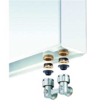 Oventrop Multiflex F ZB 3/4"НР х 1/2"НР Узел нижнего подключения угловой
