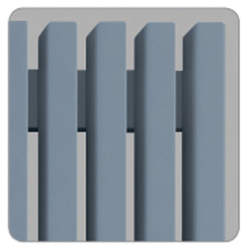 Loten Grey VE 2000 / 4 секции серый вертикальный электрический радиатор c правым подключением