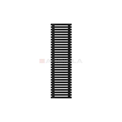 Arbiola Gorizont Ritmo H 500-40-30 секций чёрный горизонтальный  радиатор c боковым подключением