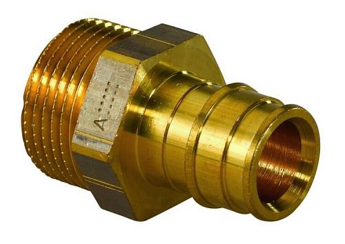 Штуцер Uponor Q&E 16-1/2 латунный с наружной резьбой