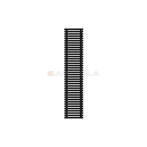 Arbiola Gorizont Ritmo H 600-40-40 секций чёрный горизонтальный  радиатор c боковым подключением