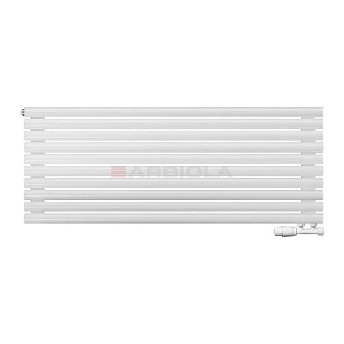 Arbiola Gorizont Iris V 1250-42-10 секции белый горизонтальный радиатор c нижним подключением