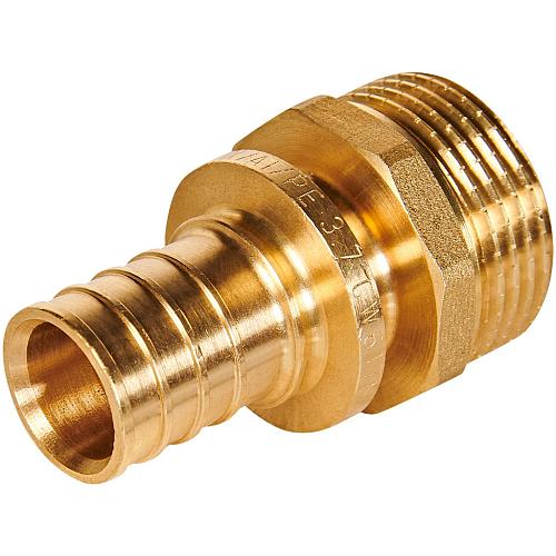 ROMMER Переходник с наружной резьбой 25xG1 для трубы из сшитого полиэтилена осевой