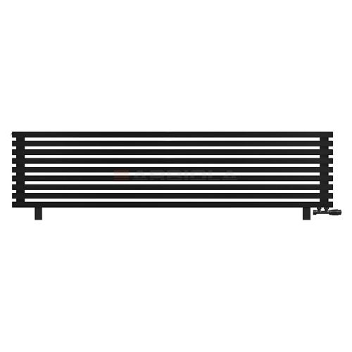 Arbiola Gorizont Ritmo VZ 2200-40-09 секций чёрный горизонтальный  радиатор c нижним подключением (на ножках)