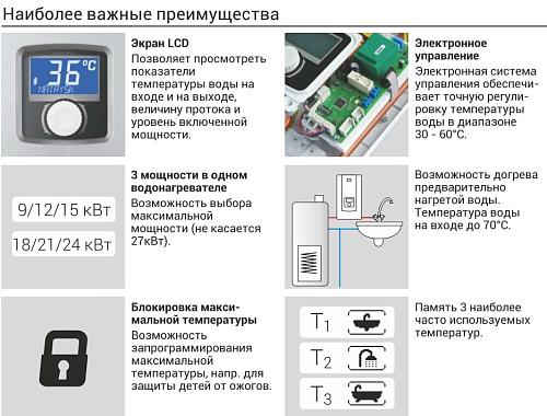 Kospel PPE2-27  Электрический проточный водонагреватель