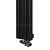 Arbiola Mono V 2200-60-12 секции черный вертикальный радиатор c нижним подключением