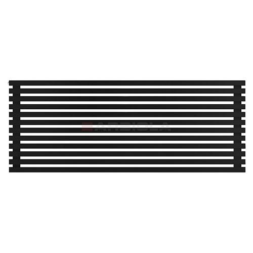 Arbiola Gorizont Ritmo H 1500-40-12 секций чёрный горизонтальный  радиатор c боковым подключением