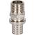 STOUT Переходник 20х2.0x1/2" с наружной резьбой никелированный для труб из сшитого полиэтилена аксиальный