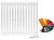 Arbiola Ritmo V 700-40-14 секции цветной вертикальный радиатор c нижним подключением