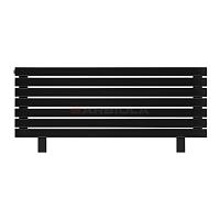 Arbiola Gorizont Liner HZ 1250-36-07 секции черный горизонтальный радиатор c боковым подключением с ножками