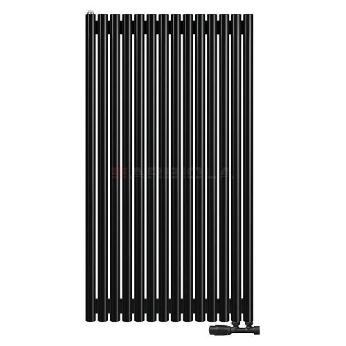 Arbiola Iris 42 V 1000-42-14 секции черный вертикальный радиатор c нижним подключением