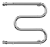 Terminus М-образный с/п 1" 500х400 Водяной полотенцесушитель 
