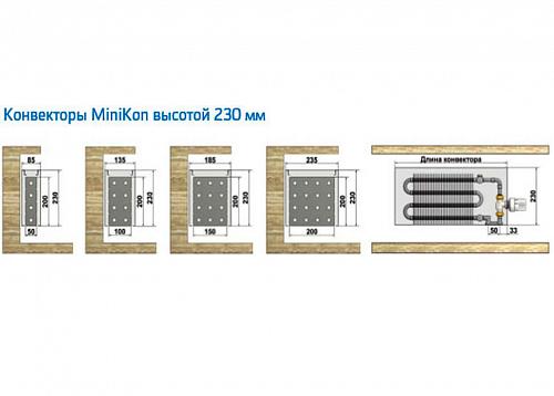 Varmann MiniKon Стандарт 235-230-1500 Конвектор напольный