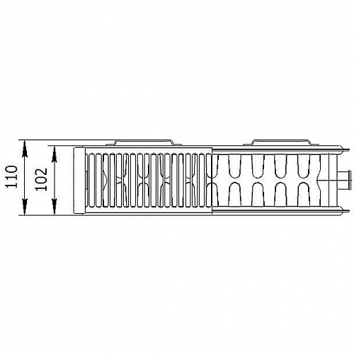 Axis 22 500x600 Classic стальной панельный радиатор с боковым подключением