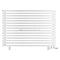 Arbiola Gorizont Ritmo VZ 1200-40-15 секций белый горизонтальный  радиатор c нижним подключением (на ножках)