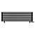 Arbiola Gorizont Ritmo VZ 1750-40-09 секций чёрный горизонтальный  радиатор c нижним подключением (на ножках)