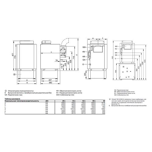 Напольный газовый котёл Viessmann Vitogas 100 F Vitotronic 100 тип KC4В 35 кв