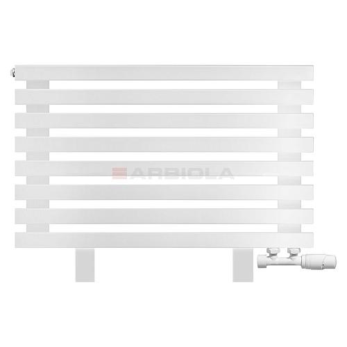Arbiola Gorizont Ritmo VZ 700-40-08 секций белый горизонтальный  радиатор c нижним подключением (на ножках)