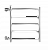 Terminus Классик 500х596 с боковым подключением Водяной полотенцесушитель 
