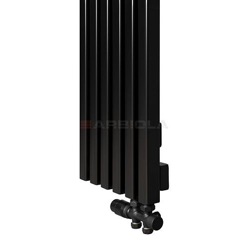 Arbiola Ritmo V 1750-40-16 секции черный вертикальный радиатор c нижним подключением