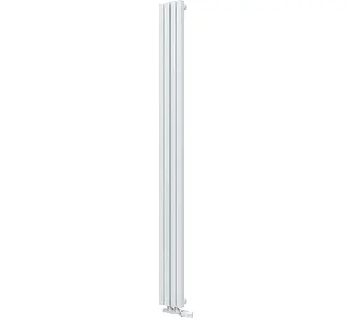 КЗТО QUADRUM 30 V 2- 1750-4 U RAL1T104S9016 Радиатор (белый муар) с нижним подключением