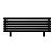 Arbiola Gorizont Liner HZ 1200-36-06 секции черный горизонтальный радиатор c боковым подключением с ножками
