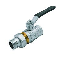 Elsen Кран шаровой, Strong T, НВ 1 1/4", ручка - рычаг, с накидной гайкой