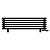 Arbiola Gorizont Ritmo VZ 1200-40-06 секций чёрный горизонтальный  радиатор c нижним подключением (на ножках)