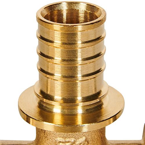 ROMMER Тройник равнопроходный 25x25x25 для труб из сшитого полиэтилена осевой