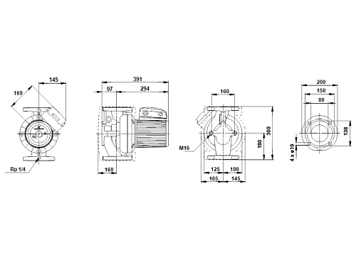 Grundfos 200 UPS 80/120 F PN06 /400V Циркуляционный насос