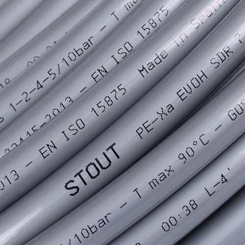 STOUT PEX-a 16х2,2 (460 м) труба из сшитого полиэтилена серая