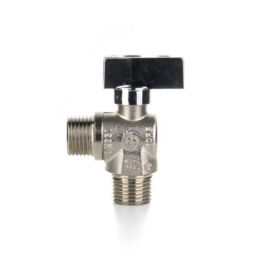 Elsen Кран шаровой латунный угловой для стиральных машин 1/2" - 1/2", ручка - бабочка