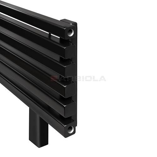Arbiola Gorizont Ritmo HZ 600-40-26 секций чёрный горизонтальный  радиатор c боковым подключением (на ножках)