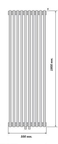 Purmo Delta Laserline MR 2180/10 секций центральное нижние подключение