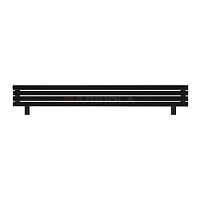 Arbiola Gorizont Liner HZ 2200-36-04 секции черный горизонтальный радиатор c боковым подключением с ножками