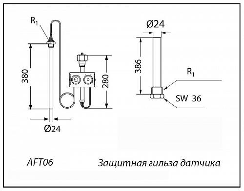 Danfoss AFT06 (065-4391) Термостатический элемент 20 -90*C