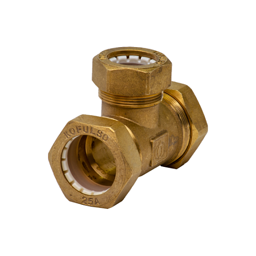 Kofulso Тройник 25x25x20мм с уменьшением переходной "труба-труба-труба"