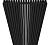 КЗТО QUADRUM 30 V 2- 1750-12 U RALTP26X-M215249005 Радиатор (структурный шелк черный) с нижним подключением