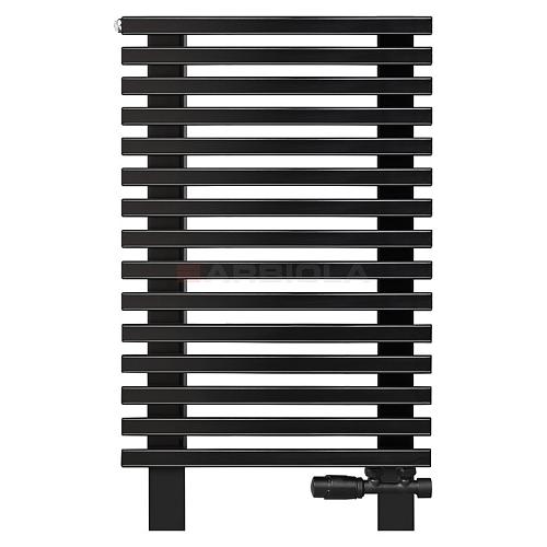 Arbiola Gorizont Compact VZ 600-63-15 секции черный горизонтальный радиатор c нижним подключением с ножками