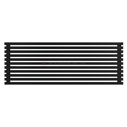Arbiola Gorizont Ritmo H 1800-40-11 секций чёрный горизонтальный  радиатор c боковым подключением