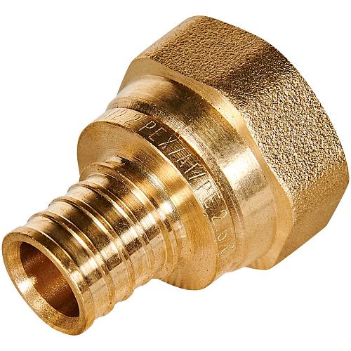 ROMMER Переходник с накидной гайкой 16xG1/2 для трубы из сшитого полиэтилена осевой