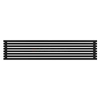 Arbiola Gorizont Ritmo H 2200-40-08 секций чёрный горизонтальный  радиатор c боковым подключением