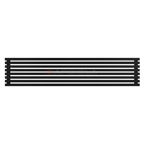 Arbiola Gorizont Ritmo H 2200-40-08 секций чёрный горизонтальный  радиатор c боковым подключением