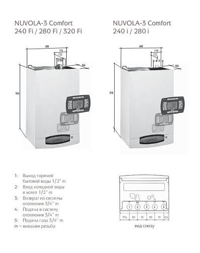 Baxi NUVOLA-3 Comfort 240 i настенный газовый котел (двухконтурный)