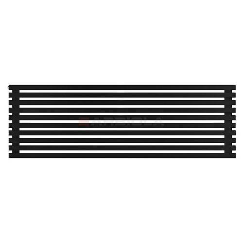 Arbiola Gorizont Ritmo H 1500-40-10 секций чёрный горизонтальный  радиатор c боковым подключением
