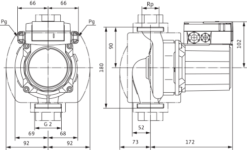 Wilo TOP-Z 30/10 DM PN6/10 RG Циркуляционный насос