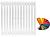 Arbiola Ritmo H 700-40-13 секции цветной вертикальный радиатор c боковым подключением
