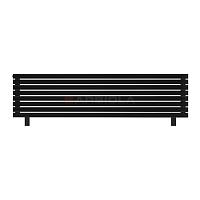 Arbiola Gorizont Liner HZ 2200-36-08 секции черный горизонтальный радиатор c боковым подключением с ножками